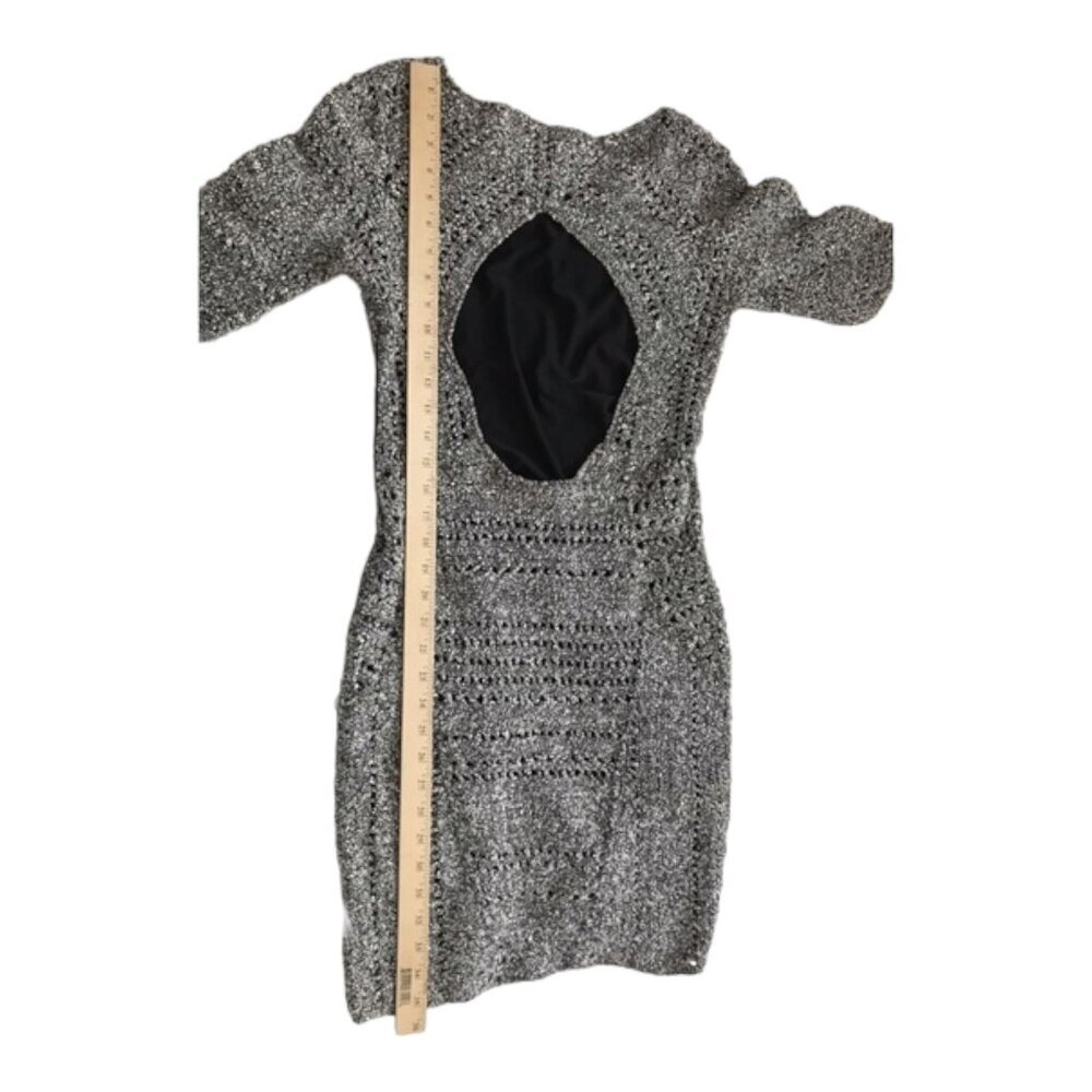 Rag & Bone Hart Knit Dress with Cutout Back Size S marked gray - Picture 8 of 9